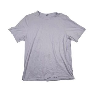 Lululemon Mens Lavender Purple Short Sleeve Crew Neck T-Shirt Activewear Top L